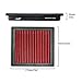 Upgr8 U8701-3004 Hd PRO OEM Replacement High Performance Dry Drop-in Panel Air Filter Red
