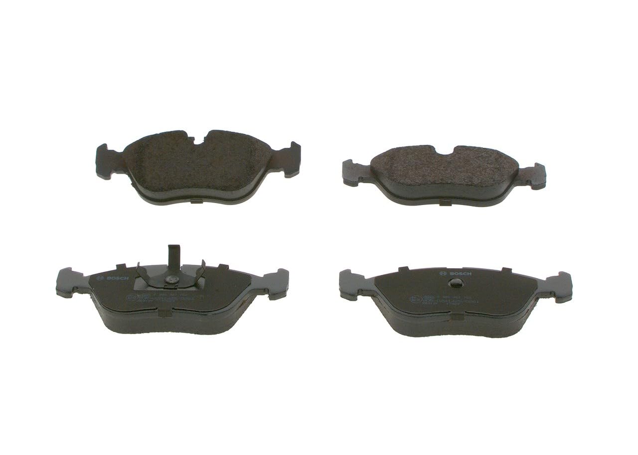 Bosch BP606 - Pastiglie Freni Auto, Delantero - Calidad Bosch - Reducción de Ruido y Polvo - Certificación ECE-R90 - Sin Cobre - 1 Juego de 4 Pastillas