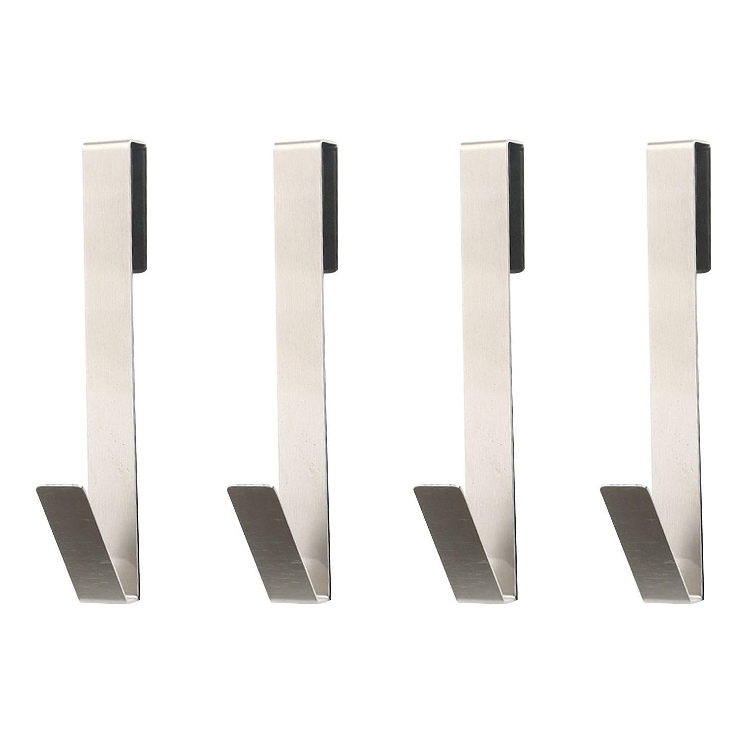 WUFGWBD 4-Piece Bathroom Towel Rack, Detachable Metal Hanger, Anti-Rust And Waterproof Hook, Suitable For Hanging Towels, Bathrobes And Other Items.