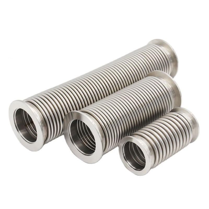 KF16 KF25 KF40 KF50 SS304 Fuelle de manguera flexible de vacío de acero inoxidable 1pc(Length 2000mm,KF25)