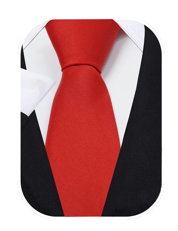 Buy Axlon Tie for Men – Solid Silk Neck Ties Set with Cufflinks