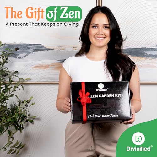 Zen-Garden-for-Desk-Sand-Tray-Therapy-Kit-Therapy-Office-Decor-6-Rake-Tools-White-Sand-15-Piece-Zen-Garden-Accessories-Home-and-Office-Meditation-Gorgoeus-Gift