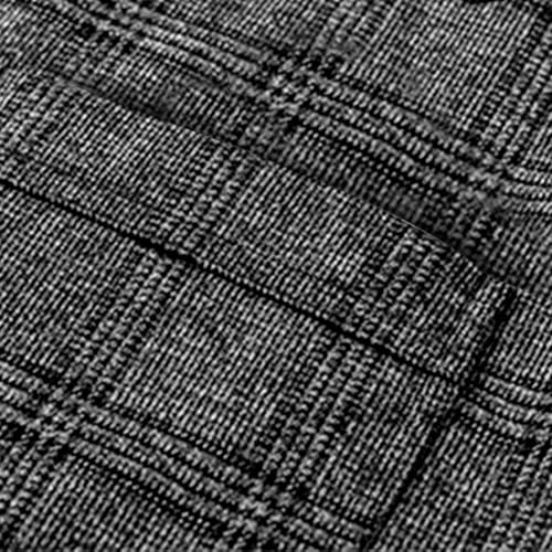 Men's Business Casual Suit Vest Waistcoat Plaid Vintage Groosmen Blazer Vest Lightweight Button Down Lapel Waistcoat4