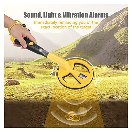 Détecteur de métal portable avec alarmes vibration et LED - 6