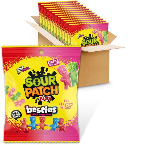 SOUR PATCH KIDS Besties 2 Flavors in 1 Soft...