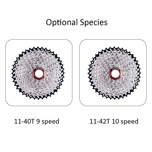 Roda dentada cassete, Romacci 11-40T 9 Speed ​​Wide Ratio Sunrace para bicicleta bicicleta MTB rodas
