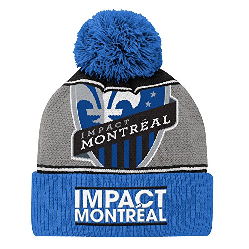 Chapeau MLS par Outerstuff pour adolescent bonnet à pompon chaud et confortable pour l'hiver