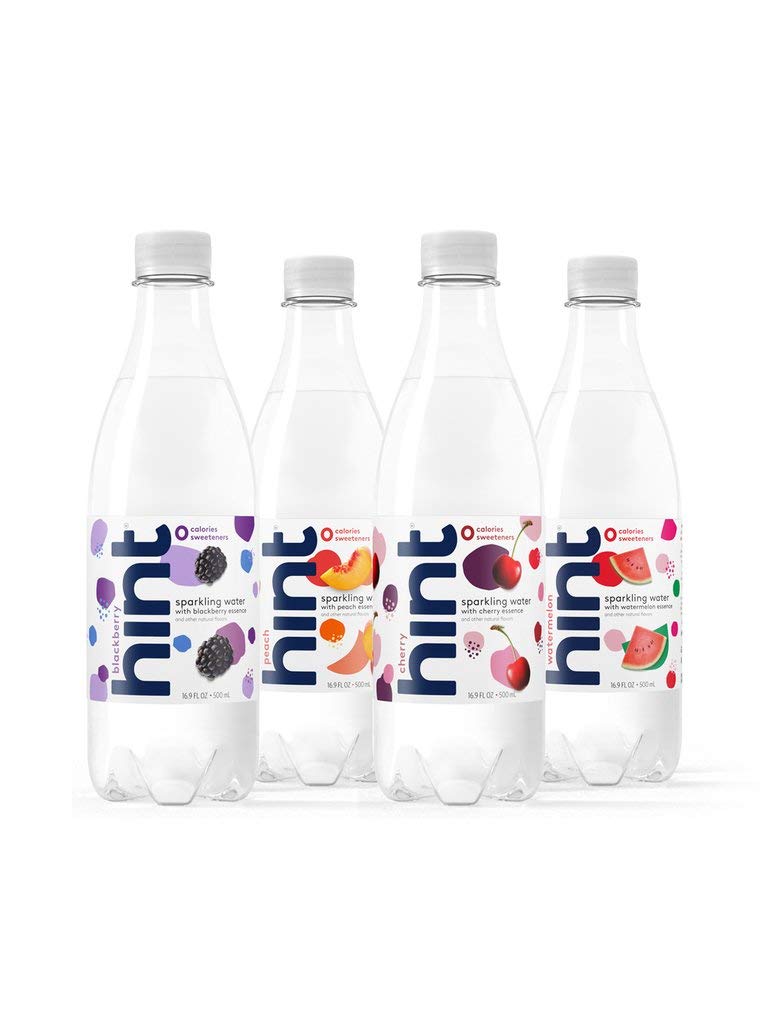 Hint Sparkling Water 4-Flavor Variety Pack (Pack of 12), 16.9 Ounce Bottles, Unsweetened Sparkling Variety Pack Water, Zero Sugar, Zero Calorie, Zero Artificial Sweeteners : Grocery & Gourmet Food