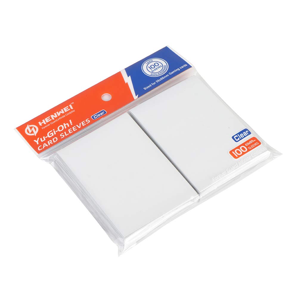 HENWEI Card Sleeves for 100ct Protective Sleeves Sized for 59mm x 86mm  (White) : Amazon.sg: Toys