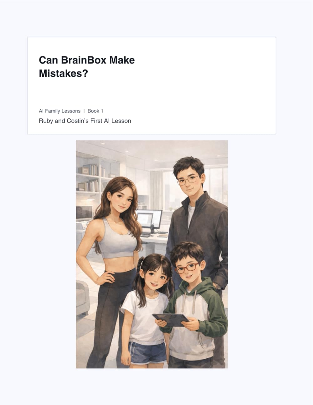 Can BrainBox Make Mistakes?: Ruby and Costin's First AI Lesson (AI Family Lessons)