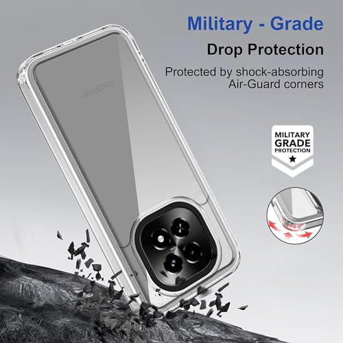 Image of Zapcase Back Case Cover for Realme C63 5G | Compatible for Realme C63 5G Back Cover | Case Cover with Camera Protection | (TPU + PC | Transparent)