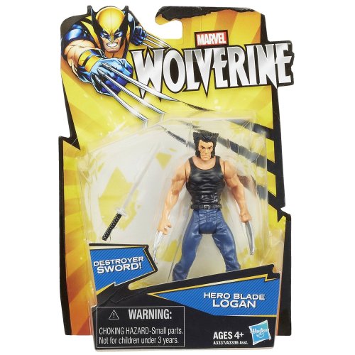 Wolverine Marvel figura Hero Blade articulada con garras Logan de 3.75"