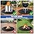 30" Fire Pit Mat & Under Grill Mat, 2-Layer Thickened Grill Mat for Outdoor Grill Deck Protector,Round Fire Pit Mat for Under Fire Pit,Double-Sided Fireproof BBQ Grill Mat, Oil-Proof & Waterproof