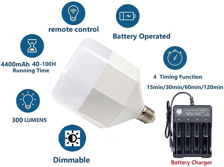 Miniatura 8 de Lámpara colgante Tiffany con control remoto, funciona con pilas, lámpara colgante inalámbrica sin cableado, lámpara colgante de techo azul para