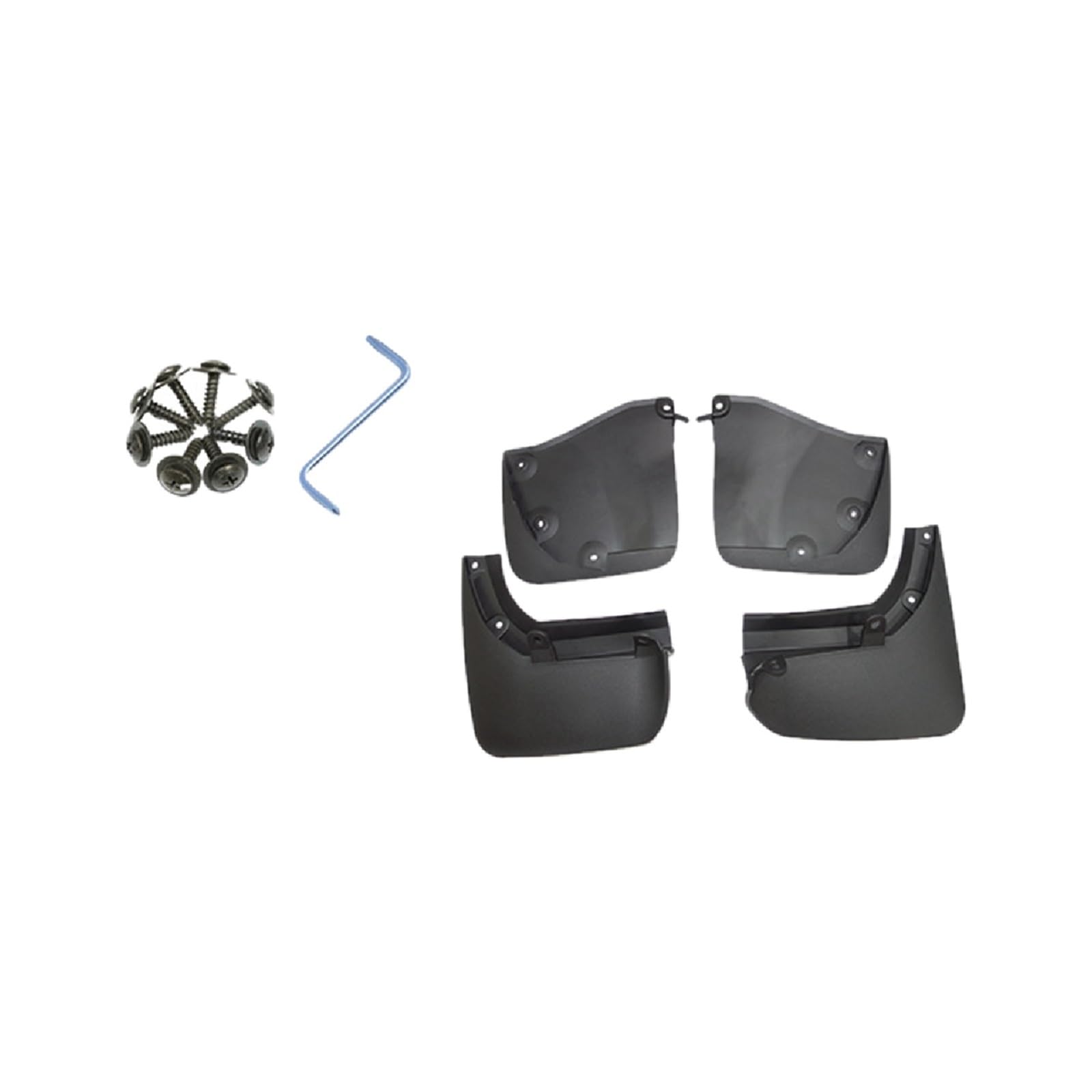 Car Mudflaps Compatible with Toyota Land Cruiser LC300 2022 2023 Mud Flaps Splash Guards Front Rear Fender Protector