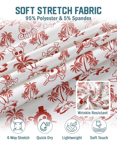 Image of 99TIMORO Movie Characters Hawaiian Shirt for Men Short Sleeve Top