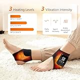 Foot Massager, Triple Therapy Foot Massager, Electric Feet Massager with 3-Level Heat & Massage Adjustable, LCD Display, Rechargeable Ankle Massage for Pain and Circulation, Heel, Arch - Image 2