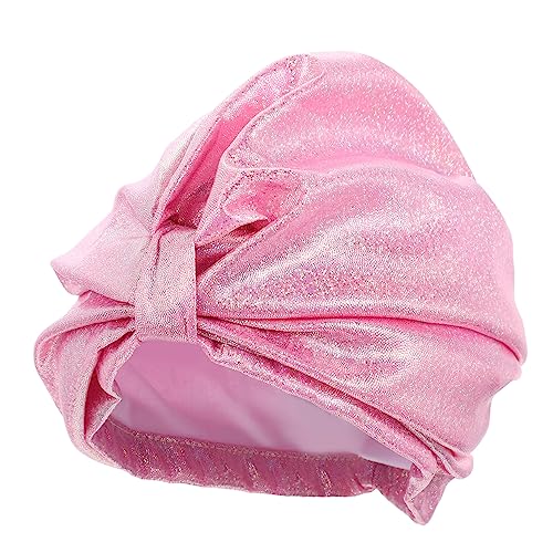 MOBUTOFU Gorro De Natación Elegante para Mujeres Gorro De Ducha Elástico y Resistente Al Agua Ideal para Cabello Largo En Color Brillante Accesorio De Baño y Natación