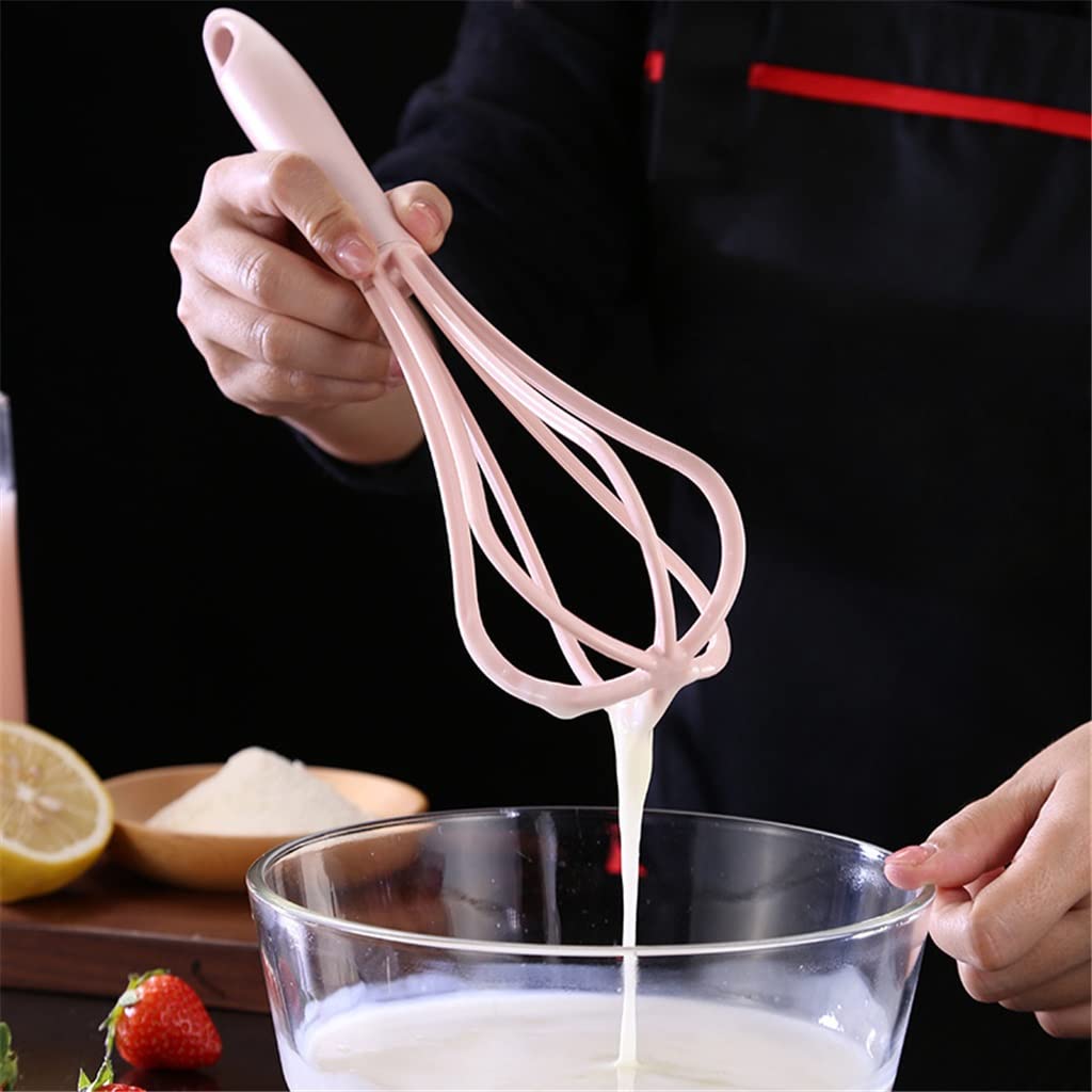 Wszechstronna ręczna ubijaczka do jajek - Wysokiej jakości plastikowa trzepaczka kuchenna do mieszania śmietany, mąki i masła - Wygodne narzędzie do pieczenia w ciemnoniebieskim odcieniu -