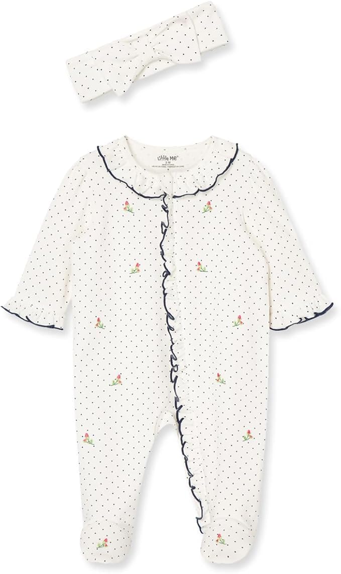 Little Me Baby Girls Lbq11370n Footie