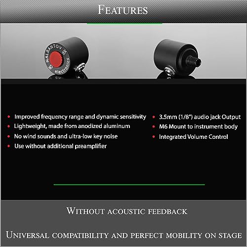 Nalbantov Clarinet Microphone NCM 8X SC Set+NK5 for Buffet Crampon Conservatoire