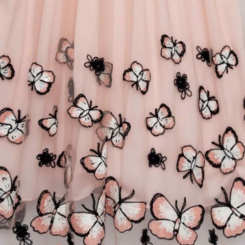 Speechless Girls' Sleeveless Scallop Neck Butterfly Embroidered Party Dress3