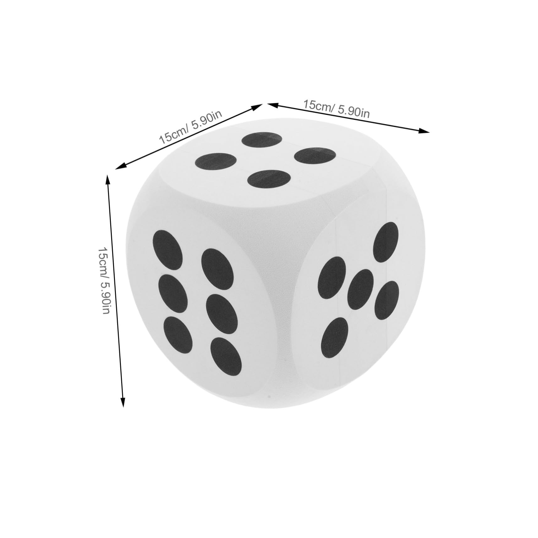 Mikinona Dado Gigante in Schiuma EVA con Bordi Arrotondati Dado Morbido Jumbo per Giochi da Tavolo Eventi e Attività Educative per Accessorio Decorativo Resistente e Sicuro