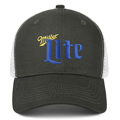 LHSCVUFASC Beer Hat Baseball Cap Unisex Adjustable Trucker Hat Mesh Sun Hats Summer Dad Hat Army-Green, One Size