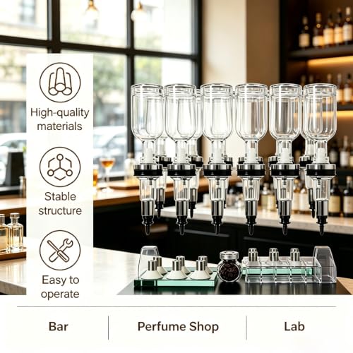 Máquina de llenado de perfume manual con caudal ajustable y 6 cabezales 7