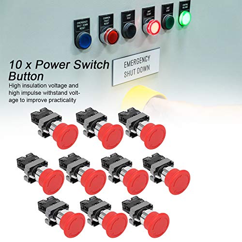 Interrupteur à bouton-poussoir lot de 10 contrôle électronique - 2