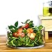 Large Glass Salad Bowl - Microwave & Dishwasher Safe - Centerpiece Serving Bowl - Mixing and Serving Dish - Clear Borosilicate Glass Fruit Bowl and Trifle Bowl, 100oz.