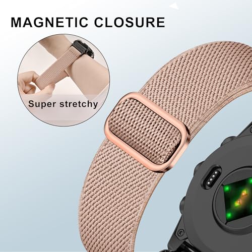 Correa de nylon elástica 20mm compatible Garmin miniatura 4