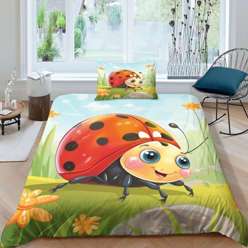 Cute Ladybug Juego De Funda Nórdica Juego