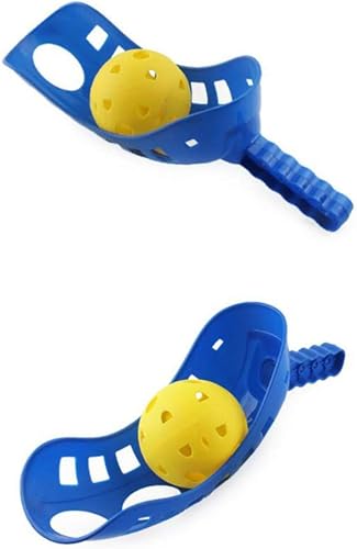 Miniatura 6 de CLISPEE - Juego de pelota para niños y adultos, juego de lanzar y atrapar, incluye 4 cucharas y 2 bolas para niños y adultos, actividades al aire