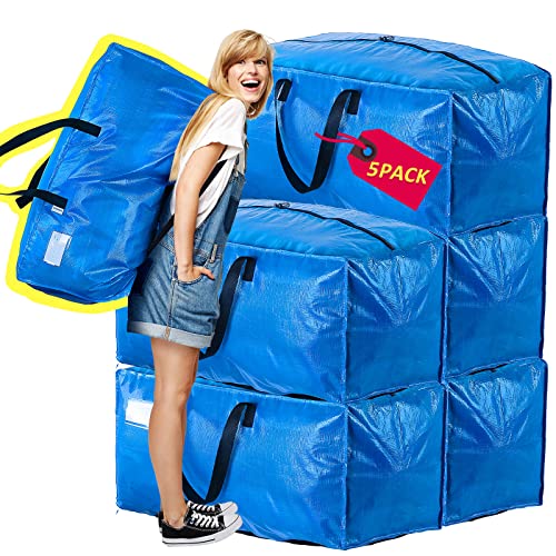 51kTq E5gKL AlexHome Heavy Duty,Extra Large Packing Bags for Moving,Reusable...