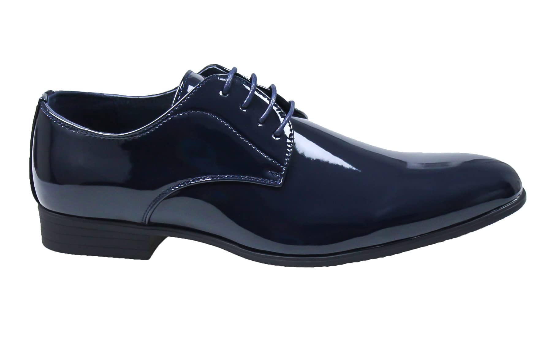 Zapatos de hombre Class Azul Oscuro Pintura Línea Clásica Elegantes Ceremonia