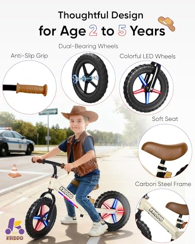 KRIDDO Lighting Balance Bike
