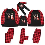 Weihnachten-Schlafanzug-Familie Fun-Nachtwäsche Weihnachtspyjama-Familie-Set Pyjamas: Kuschelig Zweiteiliger Hausanzug Nachthemd Winter Warm Kostüme Weihnachtspullover Weihnachts-Geschenke