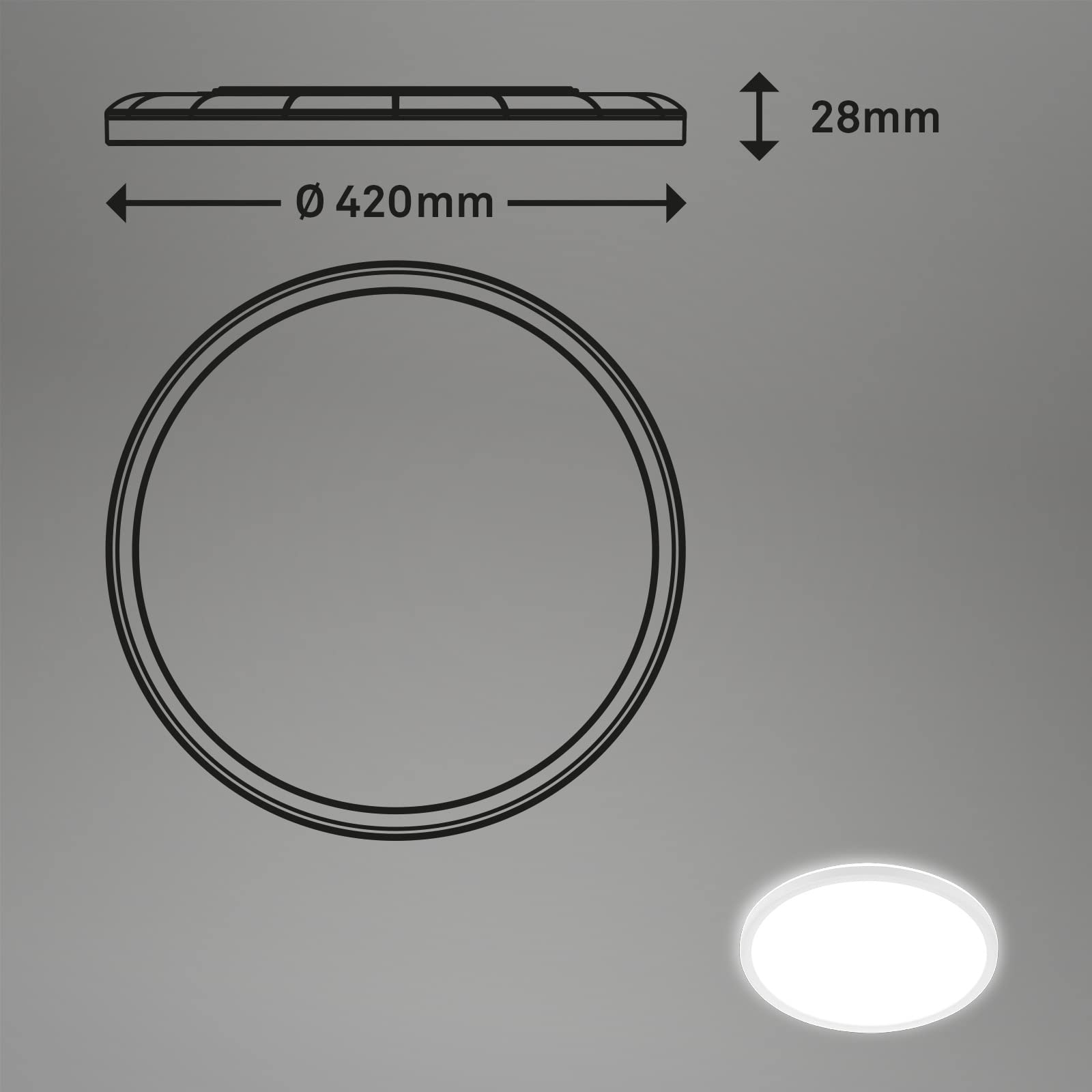 ASALL Lámpara De Techo LED Impermeable Multifuncional,lámpara De Música