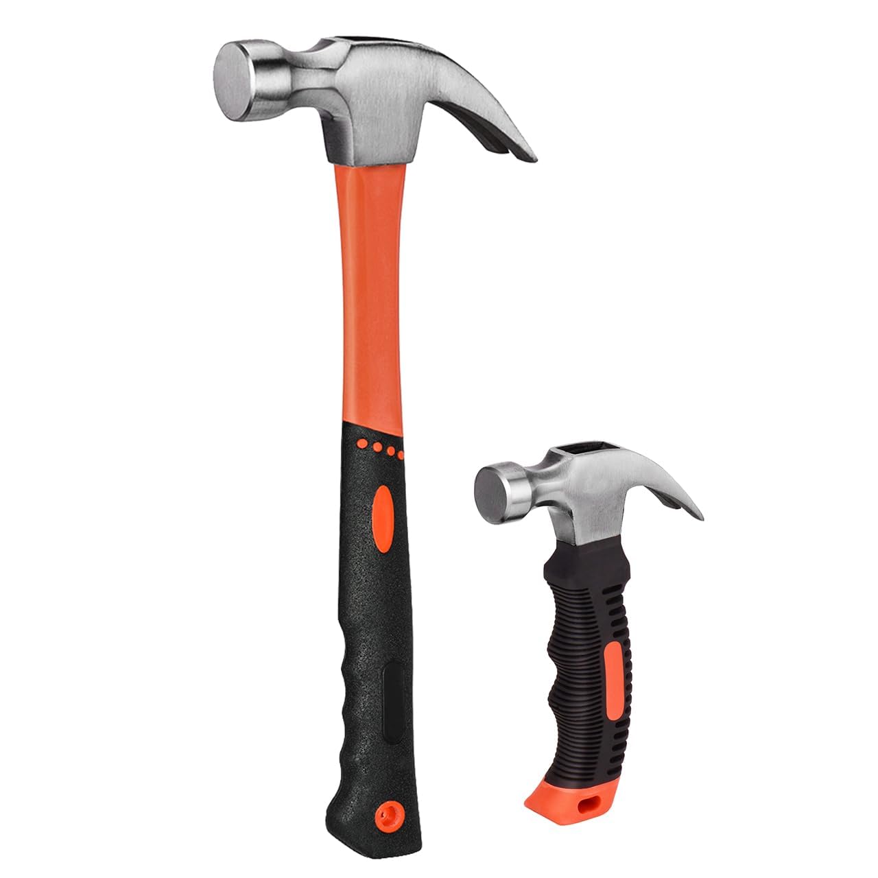 Sponsored Ad – Claw Hammer Set, 8 oz Mini Stubby Claw Hammer &16 oz Fiberglass General Purpose Claw Hammer, Soft Nonslip Handle & Heat Treated Head, 2Pcs