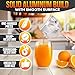 Hand Juicer Squeezer with Ergonomic Heavy Duty Handle – 20 oz Bowl Aluminum Lemon Juicer with Pour Spout for Mess-Free Pouring - Manual Citrus Press for Lemon, Orange, Lime, Grapefruit, Pomegranate