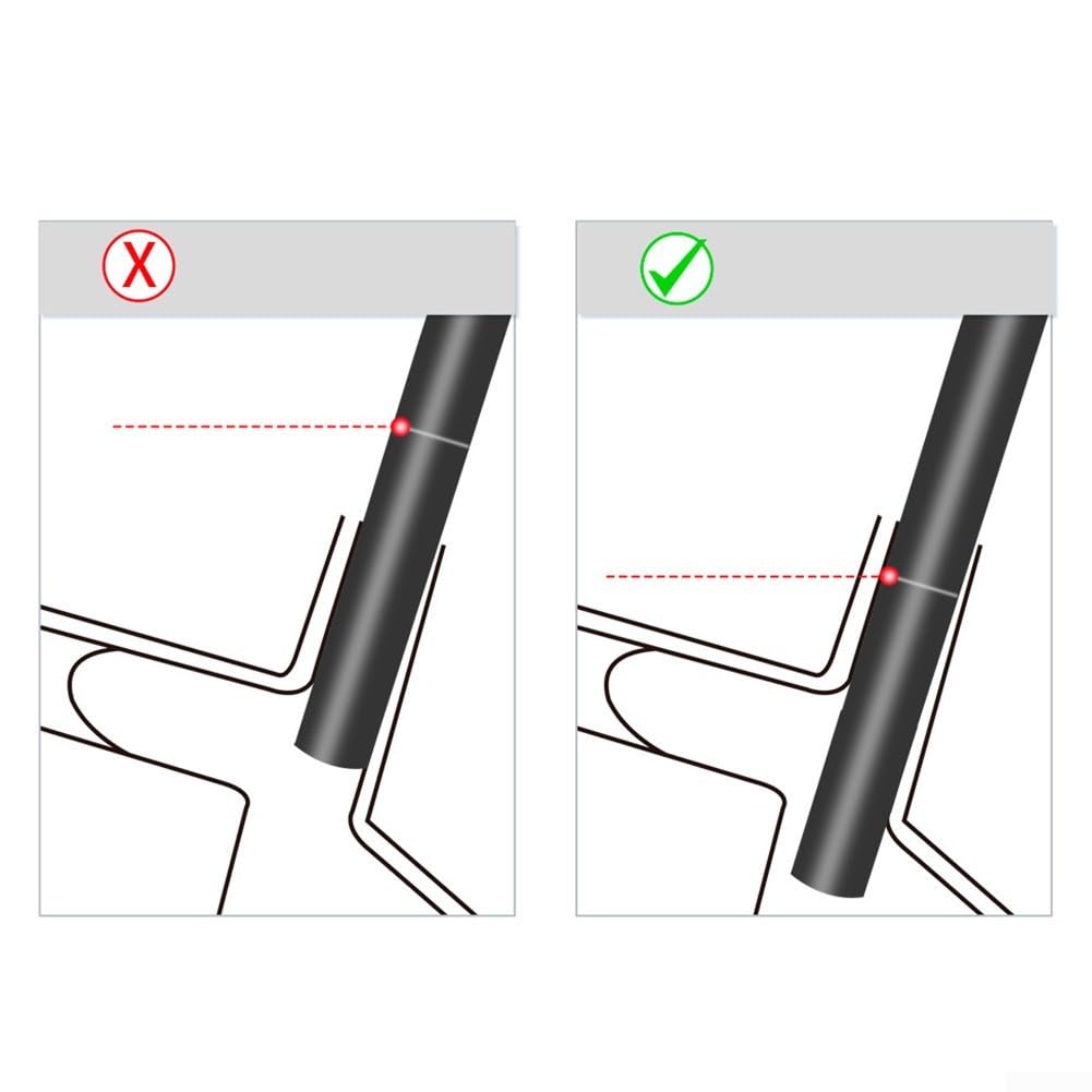 Honseadek Rialzo per manubrio della bici, adattatore da 25,4 mm a 28,6 mm per bici pieghevole, tubo di prolunga per manubrio in lega 6061 da 155 mm, nero (31,6 x 380 mm A)