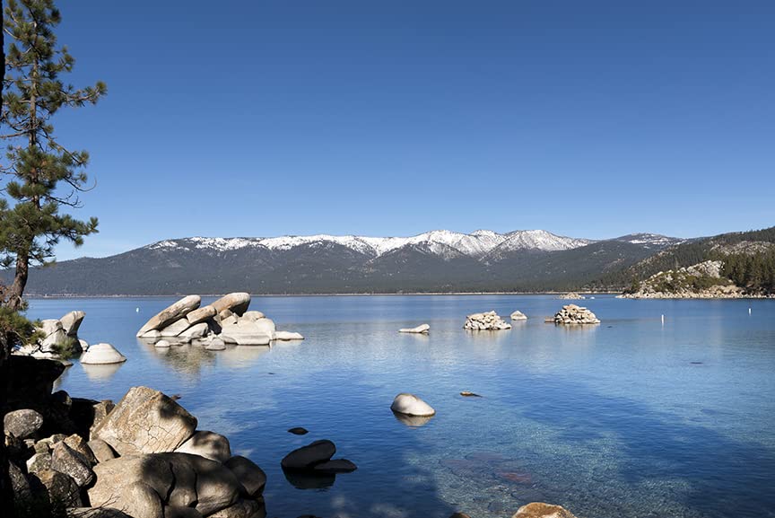 LAKE TAHOE SIERRA NEVADA MOUNTAINS Photo Art Print Poster 19x13 inch
