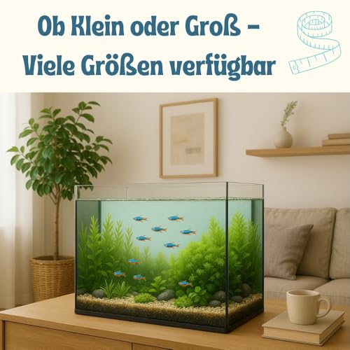 Aquarium Becken Rechteckig Glas Aquariumbecken Salzwasseraquarium Glasbecken Glasaquarium 112 L Aufzuchtbecken 80x35x40 cm 80