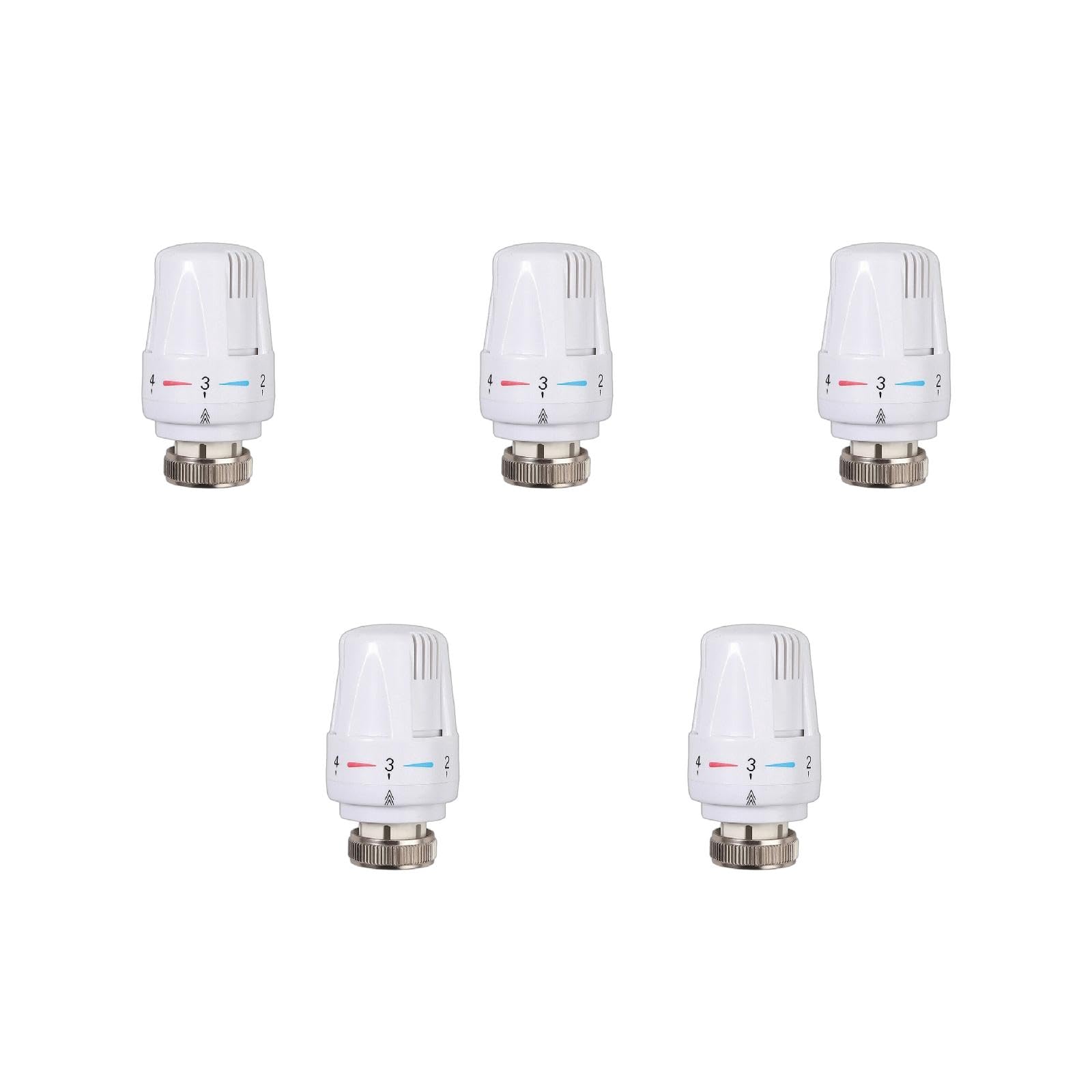 Válvulas termostáticas automáticas de control de radiador, válvulas de control de temperatura de calefacción de agua/suelo, válvulas termostáticas ajustables manuales para radiador