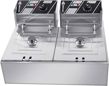 Amazon.co.jp: 卓上フライヤー 揚げ物器 10L+10L大型 電気