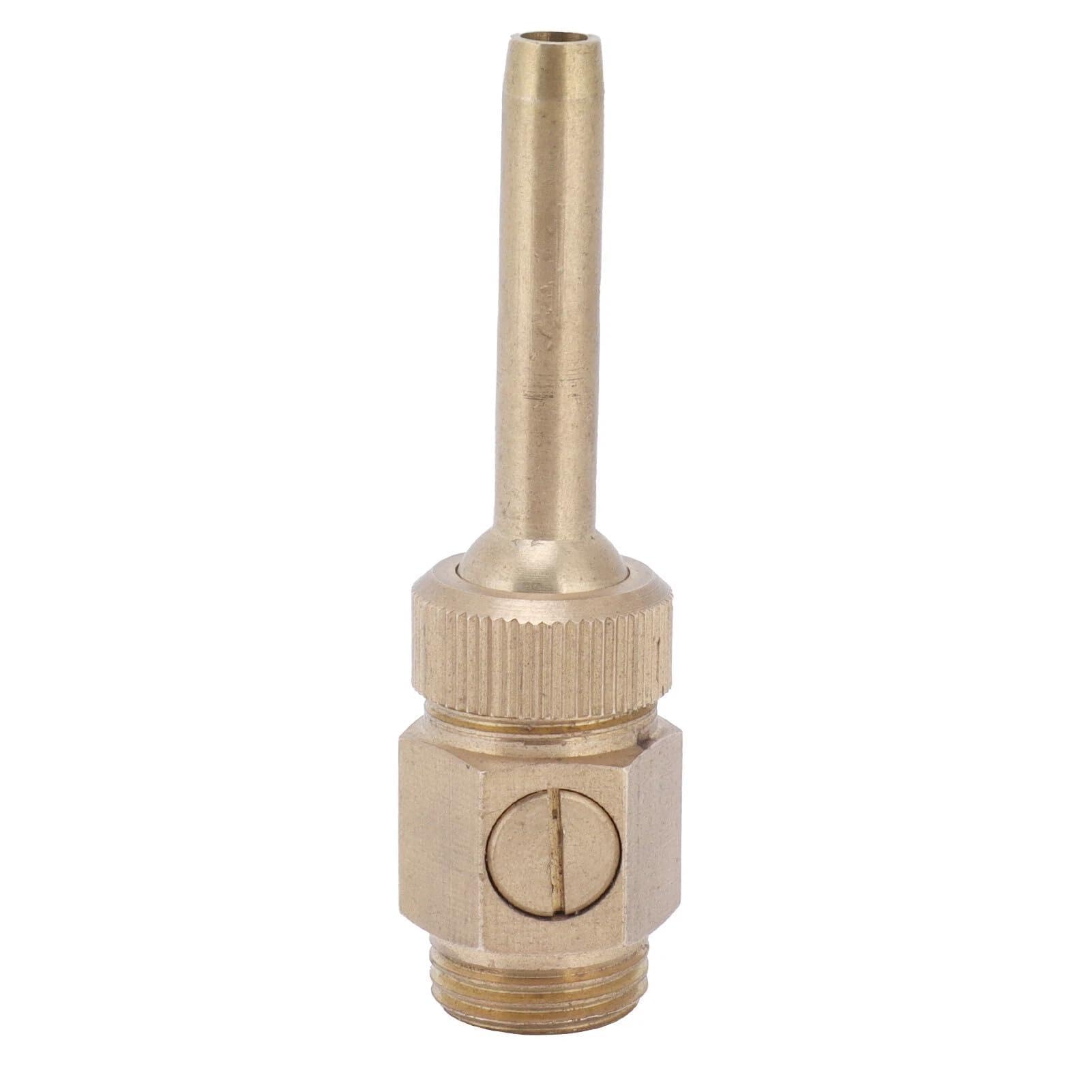 Pond Valve Nozzle Externally Threaded Brass Straight Head High Hardness Pool Fountain Nozzles for Amusement Parks Museums Garden Fountains(1 Inch DN25)