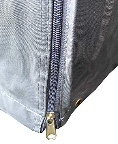 QUICK STAR Gitterbox Abdeckung 125x85x87cm Grau Schutzhülle Abdeckplane