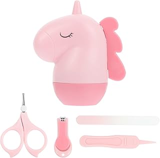 Toyvian Conjunto De Tesouras Para Unhas De Bebê 4 Unidades Ternos Para Bebês Cortador De Unhas Para Bebês Ferramenta De Manicure Para Bebês Cortador De Unhas Para Crianças Pinça De