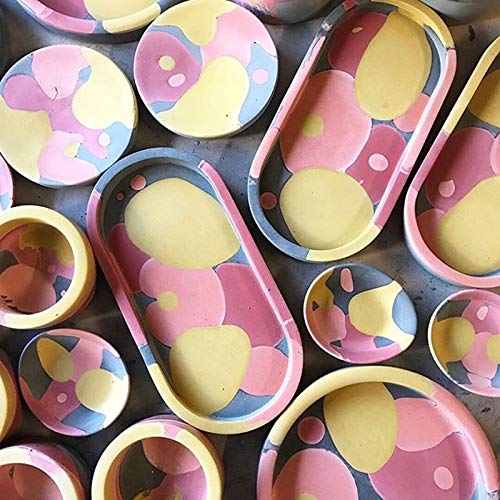 Concrete Oval Plate Molds Silicone Coaster Molds Cement Key Tray MOLDS Plaster Holder Molds - Image 6